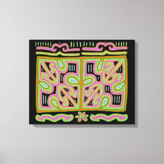 Panama Mola Music Box Canvas Afdruk (Voorkant)