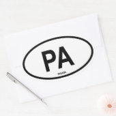Panama "PA" Ovale Sticker (Envelop)