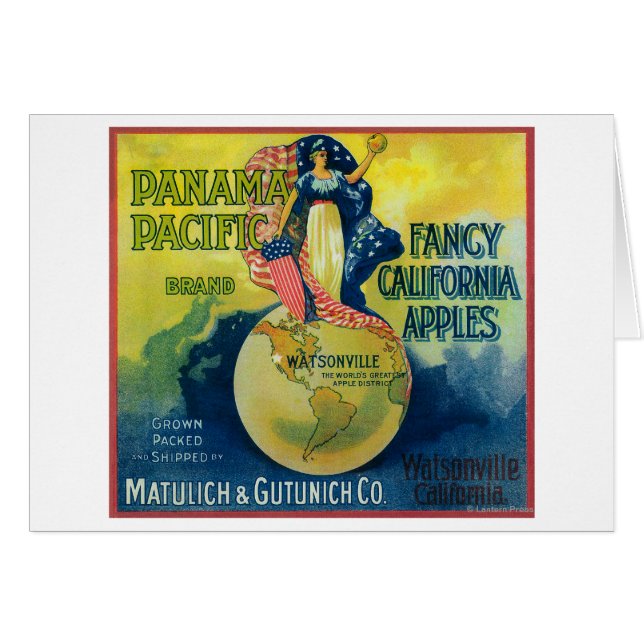 Panama Pacific Apple-label (Voorkant Horizontaal)