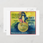 Panama Pacific Apple-label Briefkaart (Voorkant / Achterkant)