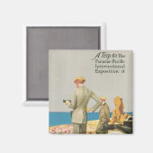 Panama Pacific Expositie Magneet (Voorkant / Achterkant)