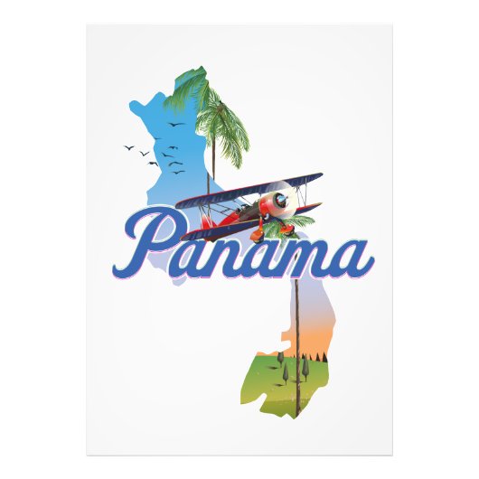 Panama Reisposter Foto Afdruk (Voorkant)