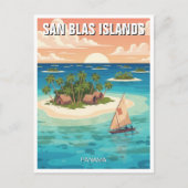 Panama San Blas eilanden reizen Briefkaart (Voorkant)