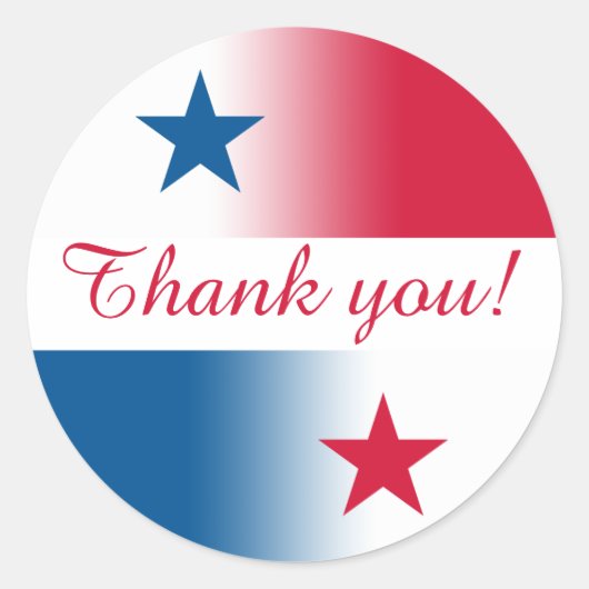 Panama-Sticker met aanpasbare tekst Ronde Sticker (Voorkant)