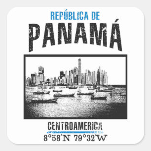 Panama Vierkante Sticker