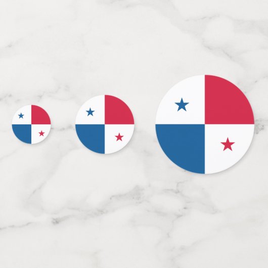 Panama vlag confetti (Achterkanten)