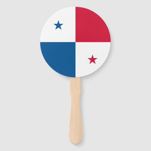 Panama vlag handwaaier (Achterkant)