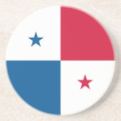 Panama vlag zandsteen onderzetter (Voorkant)