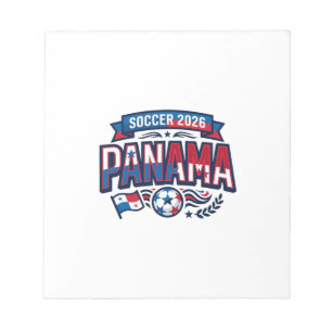 Panama Voetbal 2026 Voetbal Vet Land Typografie Notitieblok