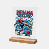 Panama Voetbal Skelet Aanvaller Landen Poster Stij (Hoek)