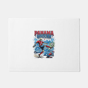 Panama Voetbal Skelet Aanvaller Landen Poster Stij Deurmat