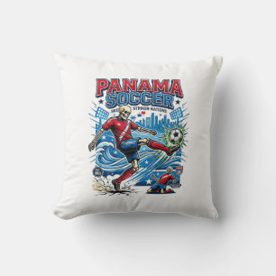 Panama Voetbal Skelet Aanvaller Landen Poster Stij Kussen