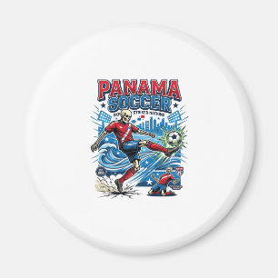 Panama Voetbal Skelet Aanvaller Landen Poster Stij Magneet