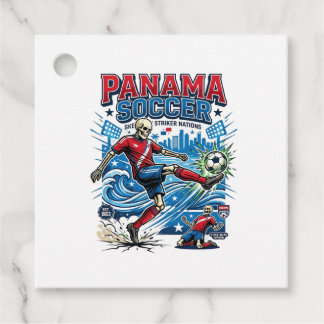 Panama Voetbal Skelet Aanvaller Naties Poster Stij Bedankjes Labels