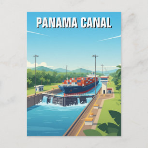 Panamakanaal Reis Briefkaart