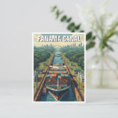 Panamakanaalreis Briefkaart (Staand voorkant)