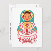 Panamese Matryoshka-Briefkaart Briefkaart (Voorkant / Achterkant)