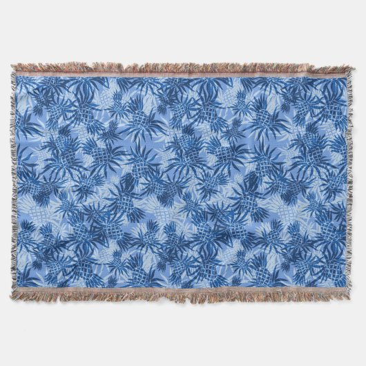 Panananas Camo Hawaiian Throw Blanket Deken (Voorkant)