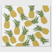 Pananas Tropisch fruitpatroon Cadeaupapier (Vlak)