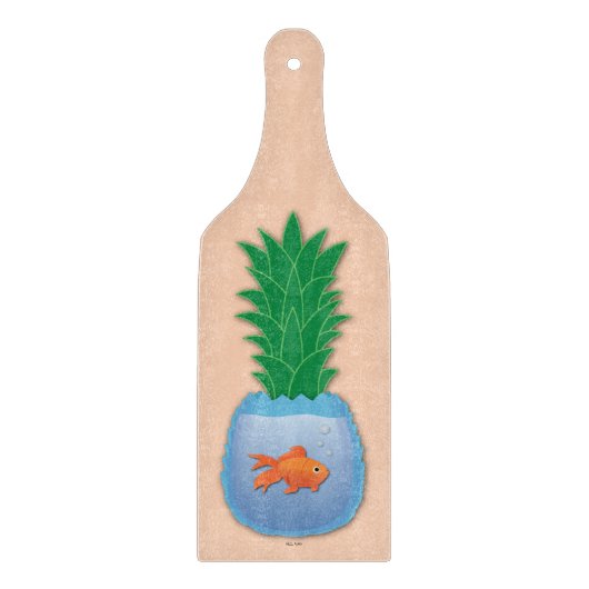 Pananas vissnijbord snijplank (Voorkant)