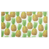 Pananassispatroon waterverf kussensloop (Voorkant-Links)