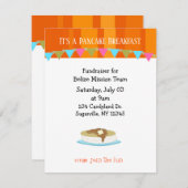 Pancake Breakfast collecte de fonds Invitation (Devant / Derrière)
