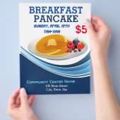 Pancake Breakfast Event Flyer (Hand)