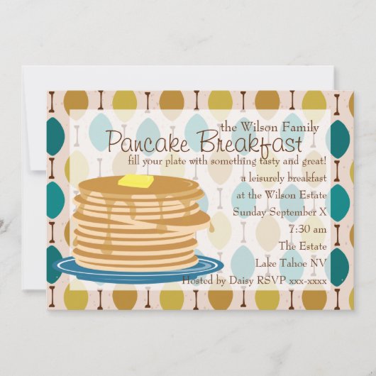 Pancake Breakfast Kaart (Voorkant)