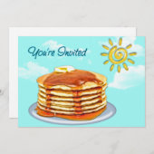 Pancake Breakfast Sun, Sky & Clouds Kaart (Voorkant / Achterkant)