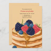 Pancake Breakfast Uitnodiging (Voorkant / Achterkant)