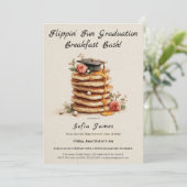 Pancake Brunch Graduation Celebration Invitation (Debout devant)