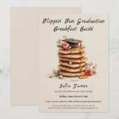 Pancake Brunch Graduation Celebration Invitation (Devant / Derrière)