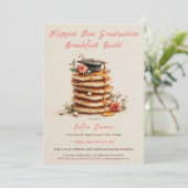 Pancake Brunch Graduation Celebration Invitation (Debout devant)