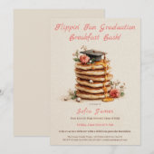 Pancake Brunch Graduation Celebration Invitation (Devant / Derrière)