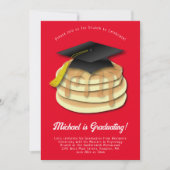 Pancake Brunch Graduation Party Invitation (Devant)
