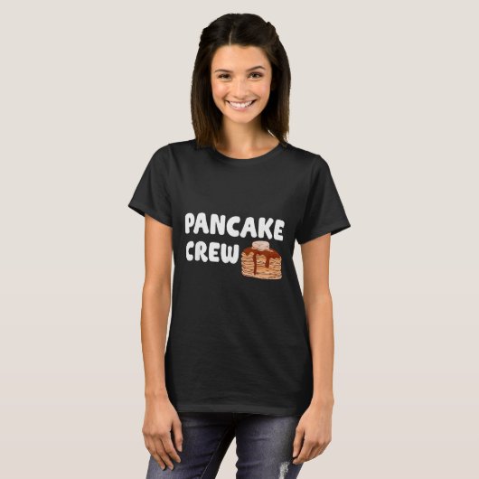 Pancake Crew Funny Pancake Lover Pancake Christmas T-shirt (Voorkant volledig)