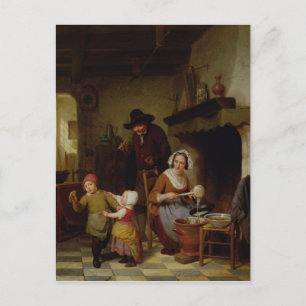 Pancake Day, 1845 Briefkaart