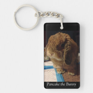Pancake de Bunny-sleutelhanger Sleutelhanger