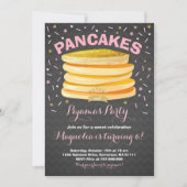 Pancake et pyjamas Anniversaire Invitation PJ's Pa (Devant)