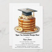 Pancake Graduation Breakfast Celebration  Kaart (Voorkant / Achterkant)