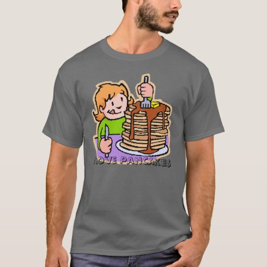 Pancake, ik hou van pannenkoeken t-shirt (Voorkant)