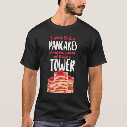 Pancake  Kids A Whole Stack Of Pancakes Make Me Wa T-shirt (Voorkant)