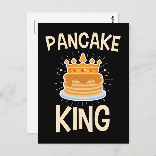 Pancake King Briefkaart (Voorkant / Achterkant)