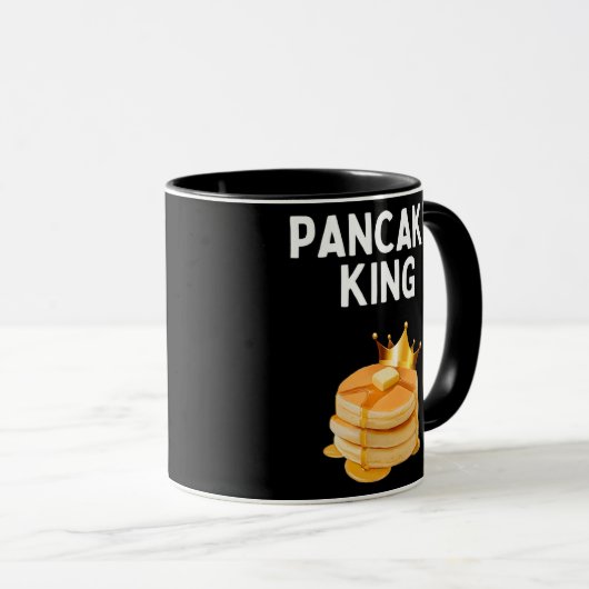 Pancake King Funny Pancake Lover Pancake King Mok (Voorkant rechts)