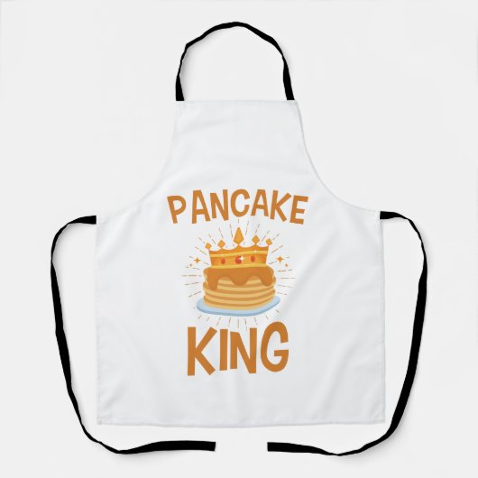 Pancake King Mannen Boys Breakfast Schort (Voorkant)