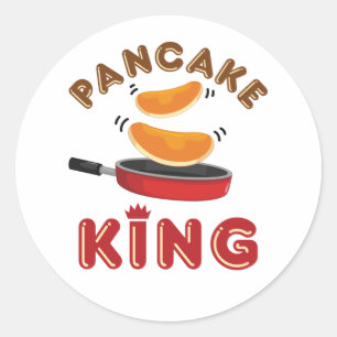 Pancake King zaterzaterdag Morning Pancakes Ronde Sticker