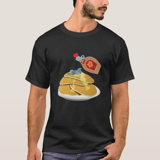 Pancake Lover T shirt Love Pancakes T-shirt Maple  (Voorkant)