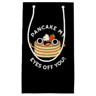 Pancake My Eyes of you grappny Food Pun Dark BG Klein Cadeauzakje