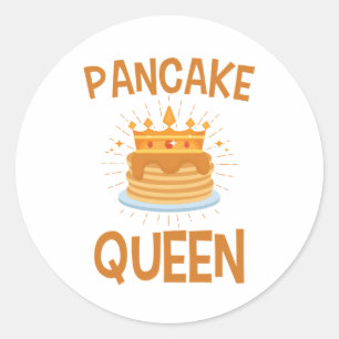 Pancake Queen, zaterdagochtend in Pancakes Ronde Sticker
