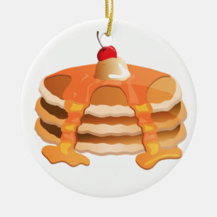 Pancake Stack Keramisch Ornament